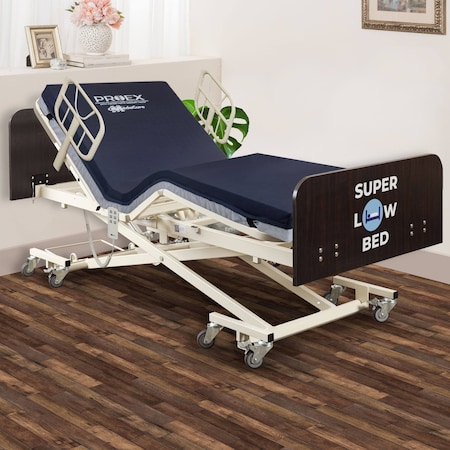 Medacure Ultra Low Hospital Bed, Fully Electric  Mahagony MC-ULB730MH